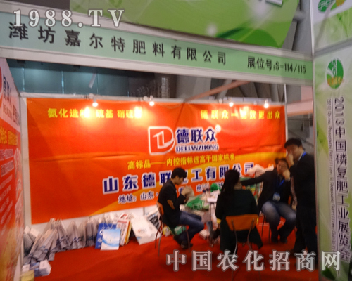 的德聯(lián)化工參加2013安徽磷復(fù)肥會(huì)