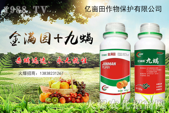 螨類害蟲難觸殺？金滿園+九螨，雙重生物作用，既殺滅害蟲又有肥效！