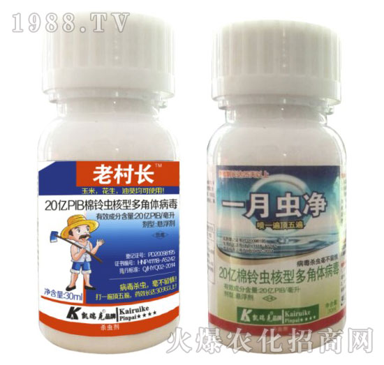 棉鈴蟲(chóng)核型多角體病毒-老村長(zhǎng)+一月沖凈-凱瑞克