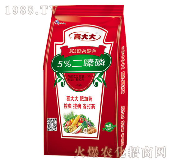 喜大大經濟作物型藥肥-5%二嗪磷-天潤三禾