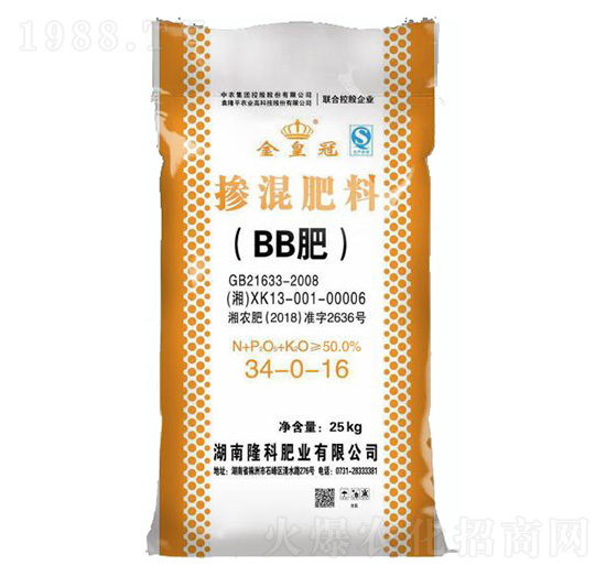 摻混肥料（BB肥）34-0-16-隆科肥業(yè)