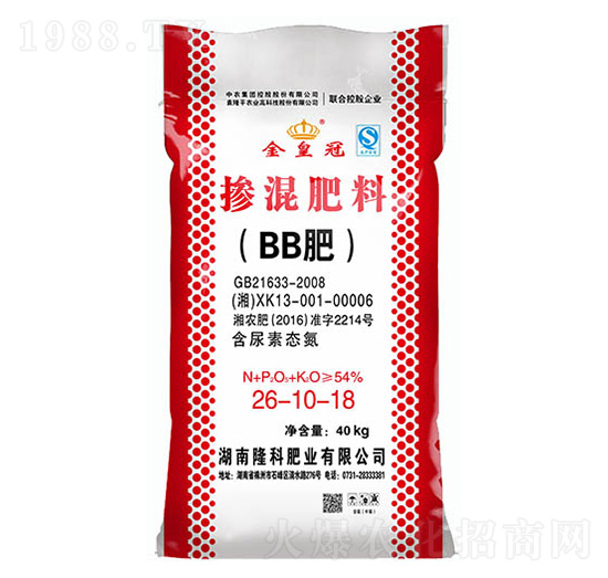 摻混肥料（BB肥）26-10-18-金皇冠-隆科肥業(yè)