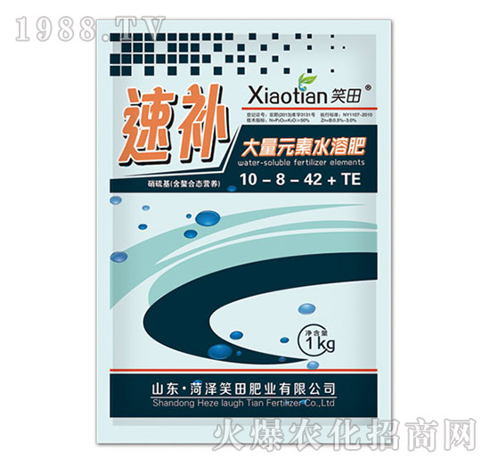 大量元素水溶肥10-8-42+TE-速補-笑田