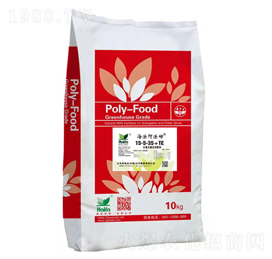 大量元素水溶肥15-5-35+TE-海法阿法姆-海法