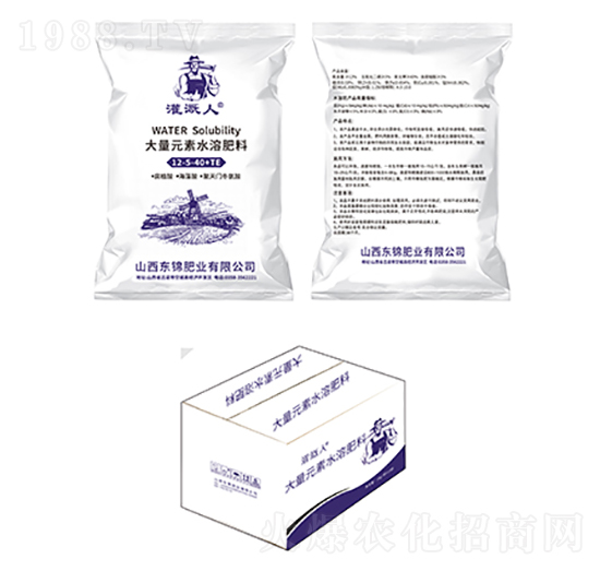 大量元素水溶肥料12-5-40+TE-灌溉人-東錦肥業(yè)