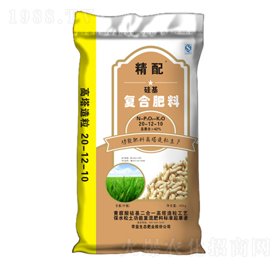 黃腐酸硅基高塔復(fù)合肥料20-12-10-精配-帝益肥