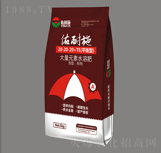 平衡型大量元素水溶肥20-20-20+TE-佑耐施-迪多產(chǎn)