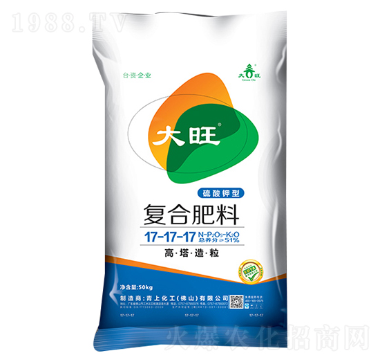 硫酸鉀型復合肥料17-17-17-大旺-青上化工