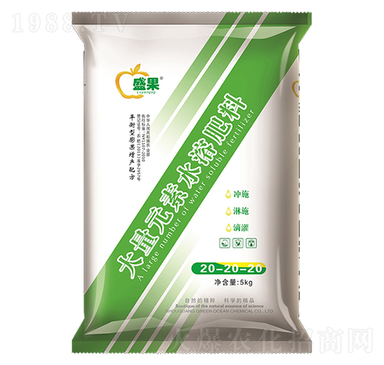 大量元素水溶肥20-20-20-綠洋