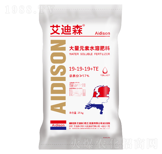 大量元素水溶肥料19-19-19+TE-艾迪森