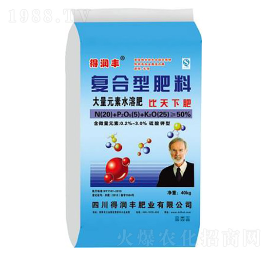 大量元素水溶肥20-5-25 得潤豐