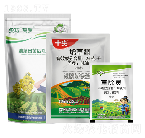 油菜田苗后除草組合方案-尖巧高羅-豐收樂