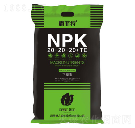 平衡型大量元素水溶肥料20-20-20+TE-霸菲特-綠之源生物