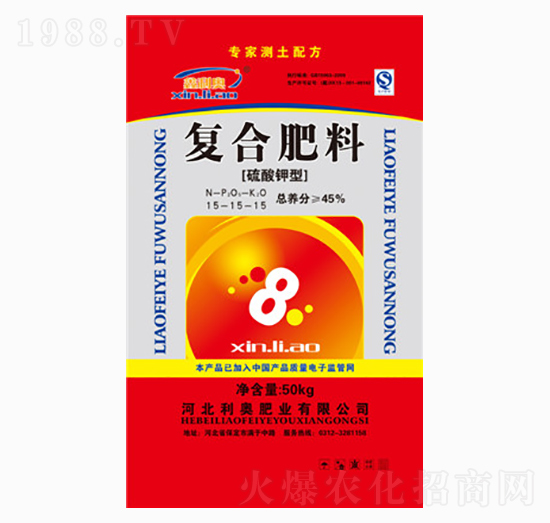 硫酸鉀型復合肥料15-15-15-利奧