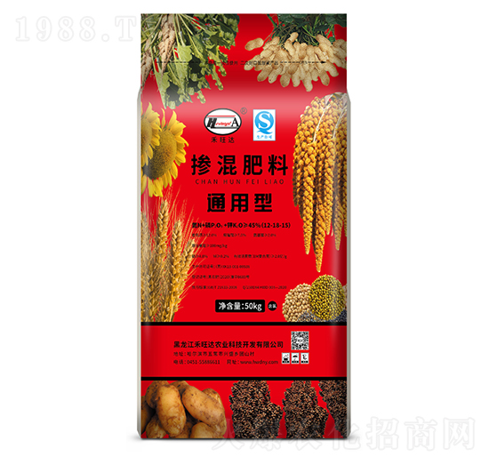 45%通用型摻混肥料12-18-15-禾旺達