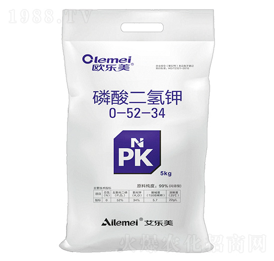 磷酸二氫鉀0-52-34-歐樂(lè)美-艾樂(lè)美