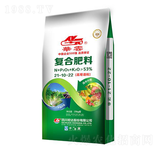 高塔造粒復(fù)合肥料21-10-22-華云-宏達股份