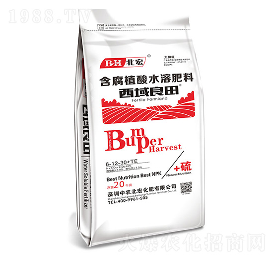 含腐植酸水溶肥料6-12-30+TE-西域良田（紅）-北宏