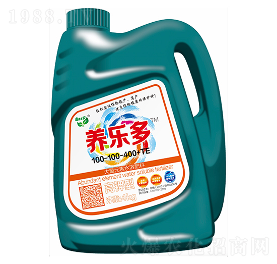 大量元素水溶肥料100-100-400+TE-養(yǎng)樂(lè)多-奧雷德斯