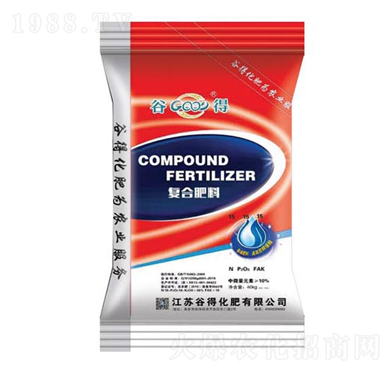 40kg復(fù)合肥料15-15-15-谷得