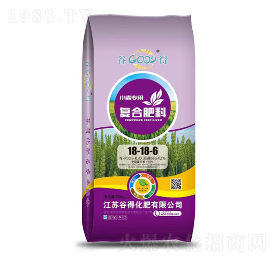 小麥專用復(fù)合肥料18-18-6-谷得