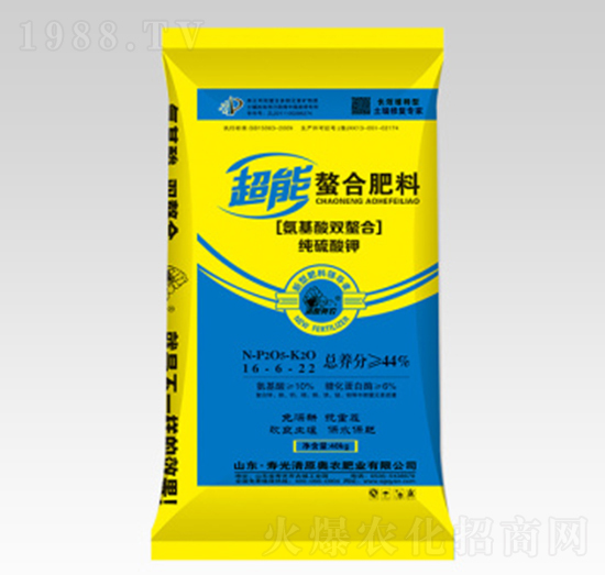 氨基酸雙螯合純硫酸鉀螯合肥料-清原奧農(nóng)