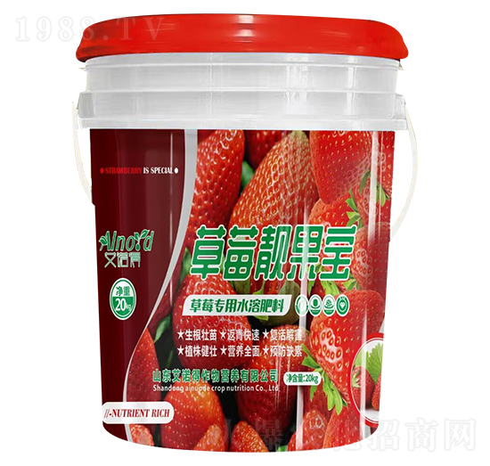 草莓專用水溶肥料-草莓靚果寶-艾諾得