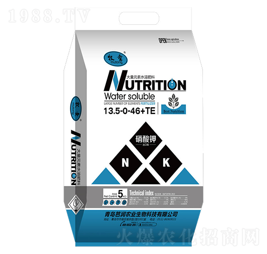 大量元素水溶肥13.5-0-46+TE-芭潤(rùn)