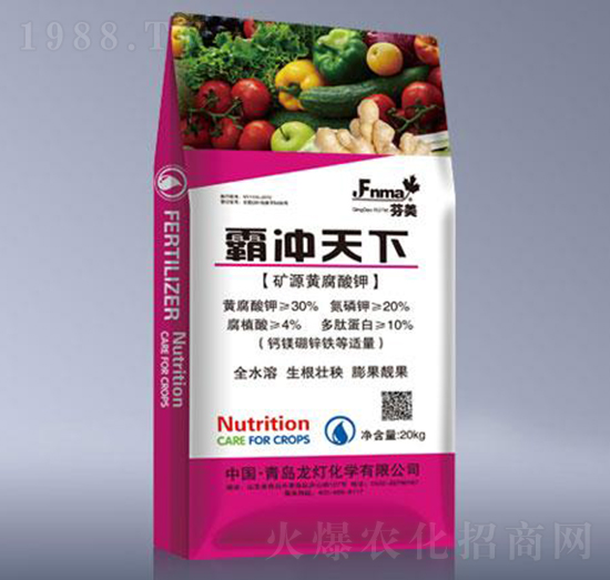 霸沖天下礦源黃腐酸鉀-芬美-龍燈
