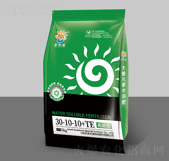 大量元素水溶肥料30-10-10+TE-多樂美
