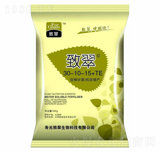 大量元素水溶肥30-10-15+TE-致力富-致翠生物