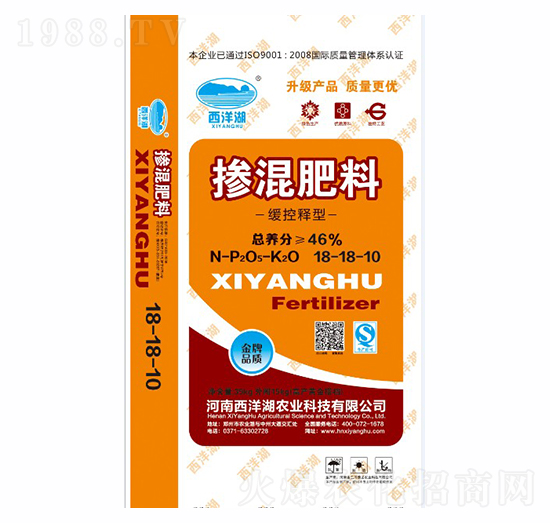 緩控釋型摻混肥料18-18-10-西洋湖農業(yè)