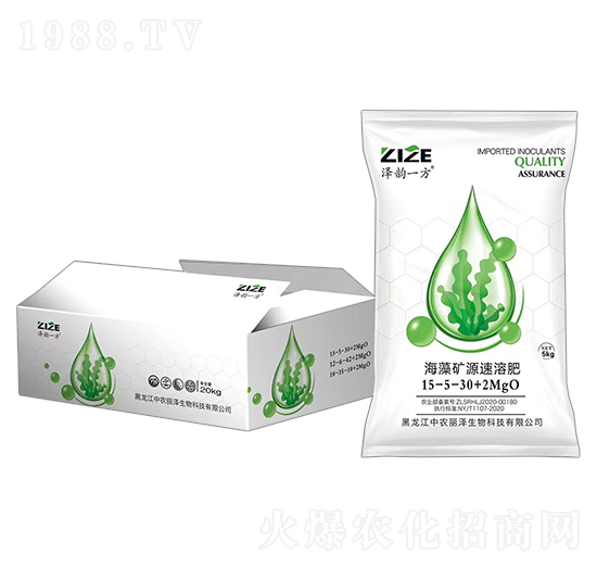 海藻礦源速溶肥15-5-30+2MgO-澤韻一方-中農(nóng)恒大