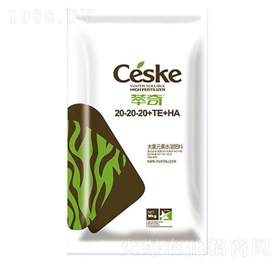 大量元素水溶肥料20-20-20+TE+HA-萃奇-金豐洋