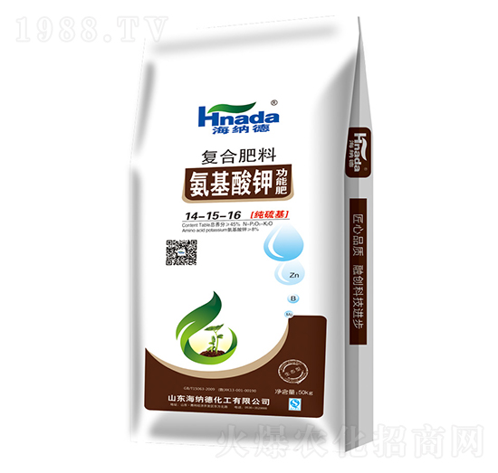 氨基酸鉀功能肥復合肥14-15-16-海納德