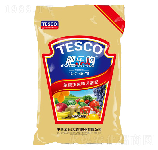 單碳質(zhì)碳鉀閃溶肥13-7-40+TE-肥樂(lè)購(gòu)-中基金石