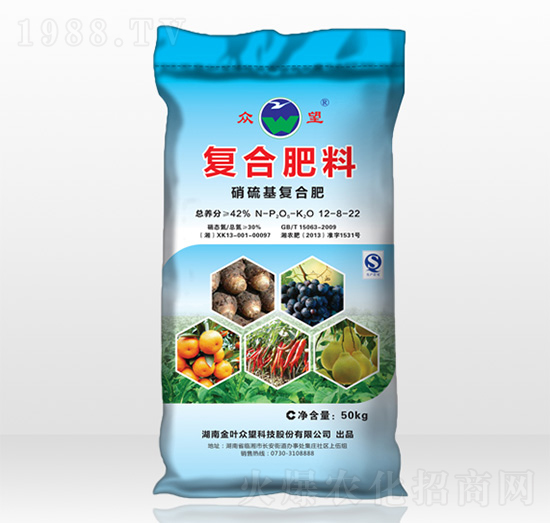 硝硫基復(fù)合肥12-8-22-眾望