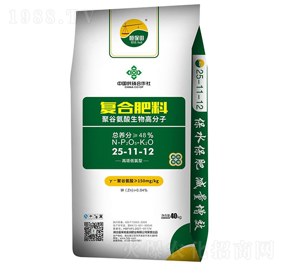 40KG復(fù)合肥料25-11-12-恒保田-富來地