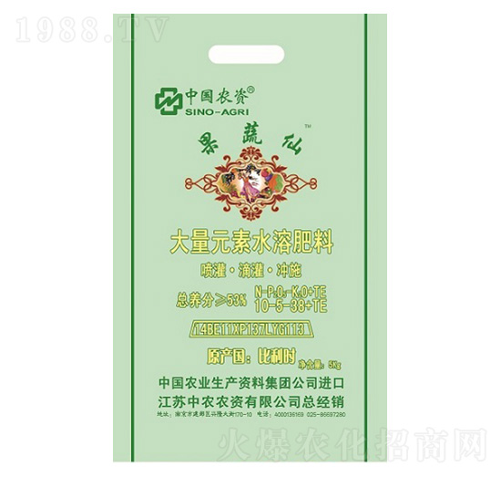 大量元素水溶肥10-5-38+TE-果蔬仙-中農(nóng)農(nóng)資