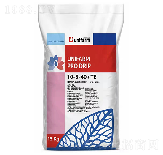 普羅克大量元素水溶肥料10-5-40+TE-農分享