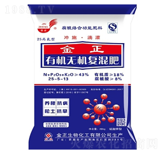 腐酸絡(luò)合有機(jī)無(wú)機(jī)沖施肥-金鉀28-金正生物