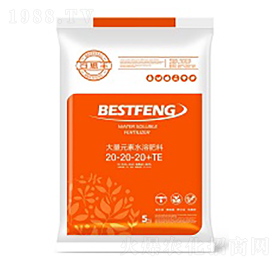 大量元素水溶肥料20-20-20+TE-史耐豐