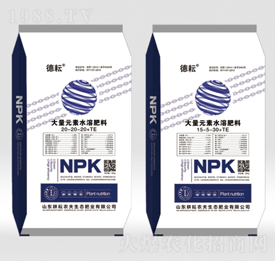 大量元素水溶肥料20-20-20+TE-德耘-耕耘農夫