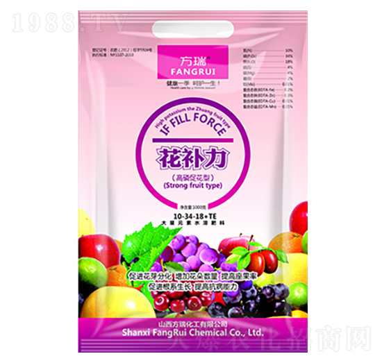 高磷促花型大量元素水溶肥10-34-18+TE-花補(bǔ)力-方瑞