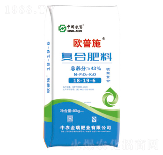 噴漿螯合復合肥料18-19-6-歐普施-中農金瑞