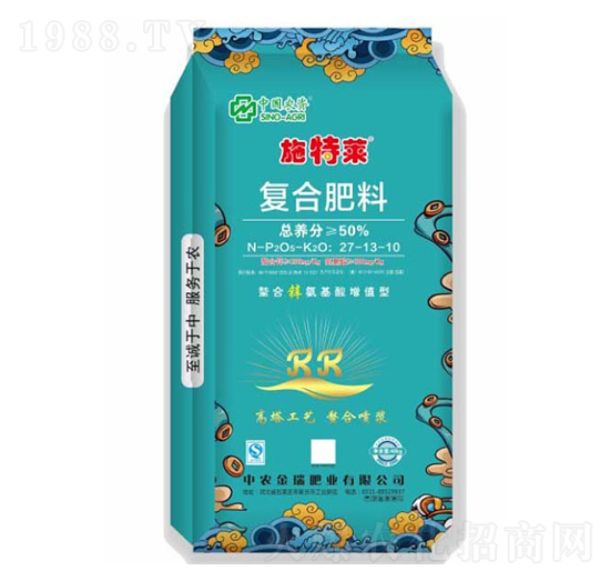 螯合鋅氨基酸增值型復合肥料27-13-10-施特萊-中農(nóng)金瑞