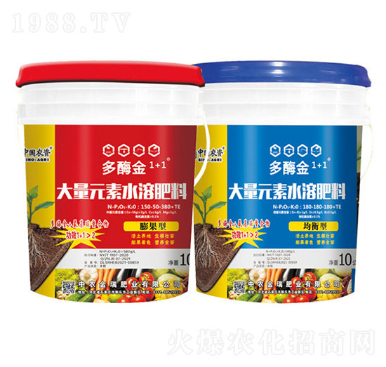 大量元素水溶肥料-多酶金1+1-中農(nóng)金瑞