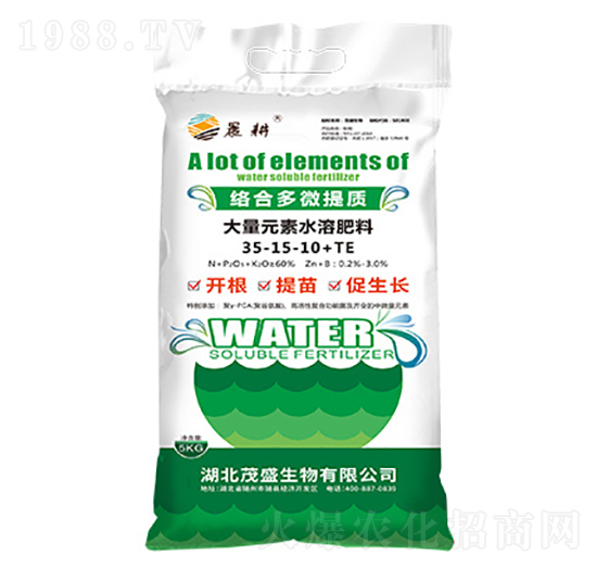 絡合多微提質大量元素水溶肥料35-15-10+TE-晨耕-茂盛生物