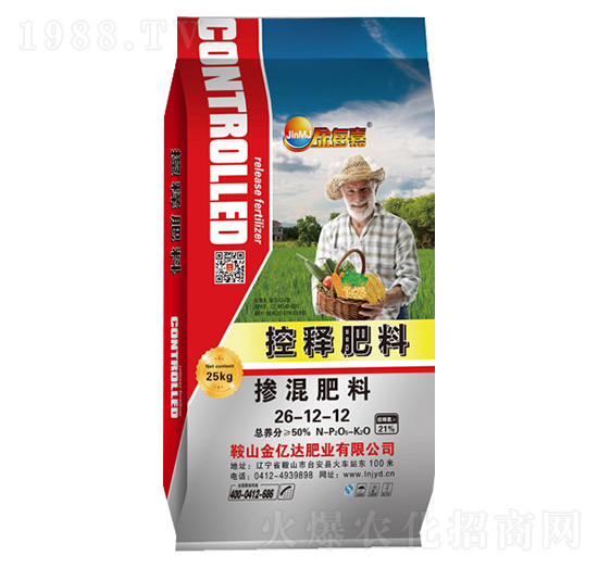 25kg控釋摻混肥料26-12-12-金每嘉-金億達(dá)肥業(yè)