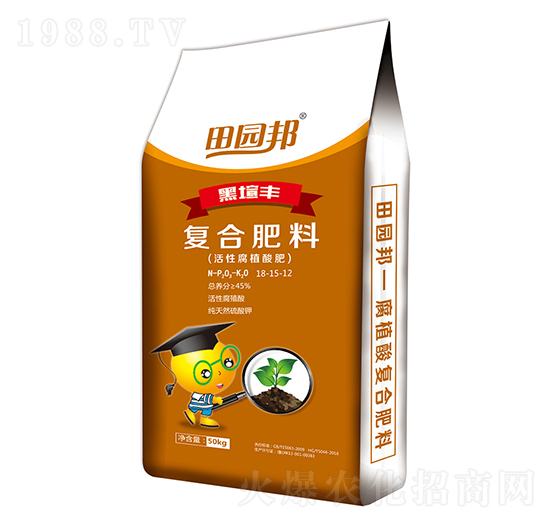 田園邦腐植酸復(fù)合肥18-15-12-農(nóng)郵肥業(yè)